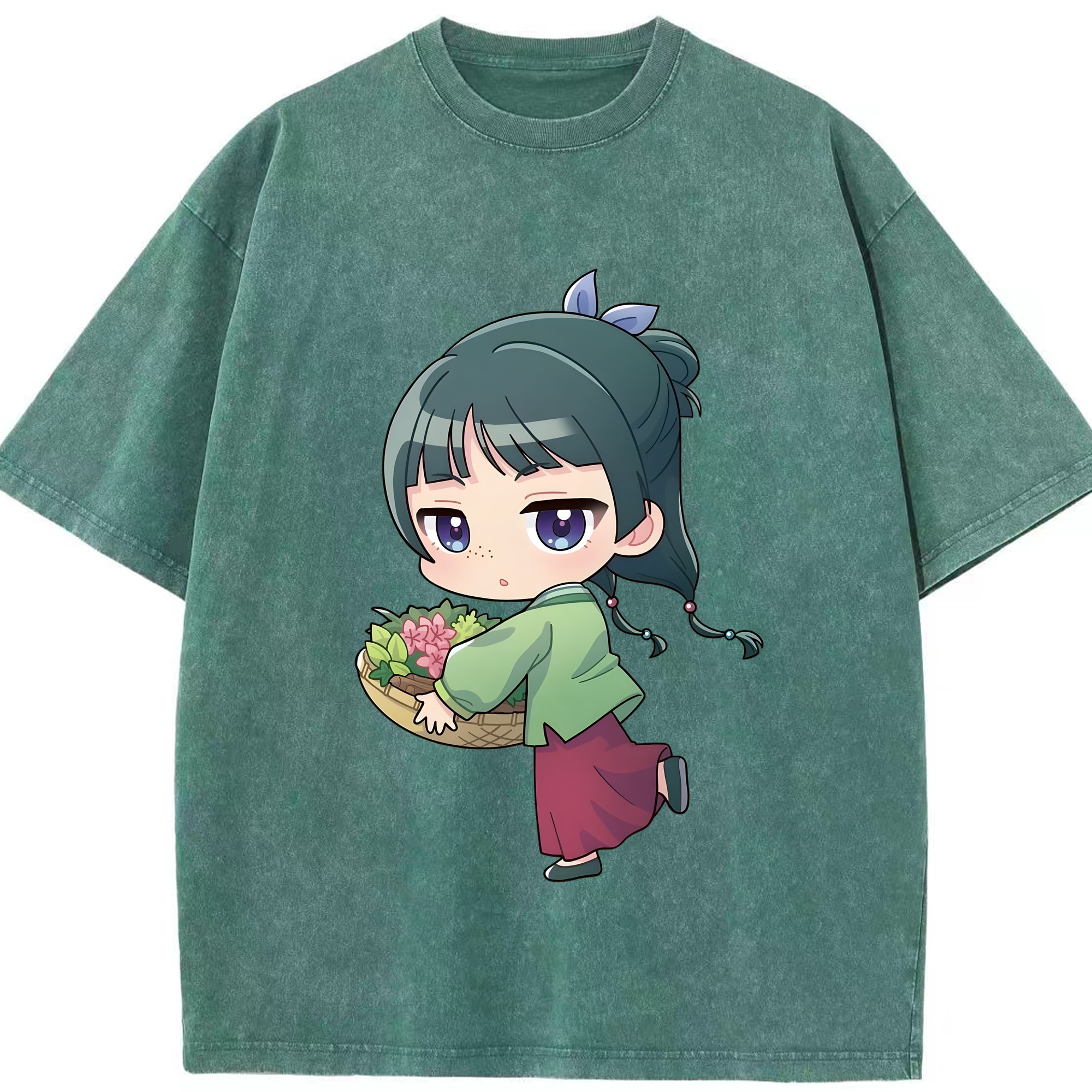 （画像用） 薬屋のひとりごと The Apothecary Diaries 綿100% ヴィンテージ風 半袖Tシャツ（フロントプリント）